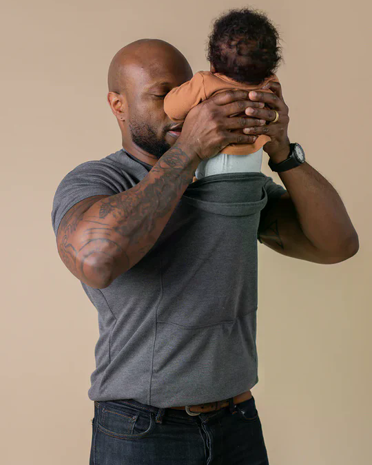 Beelaunch - Baby carrier shirt for dad - Kangaroo dad shirt for baby - Photo 04