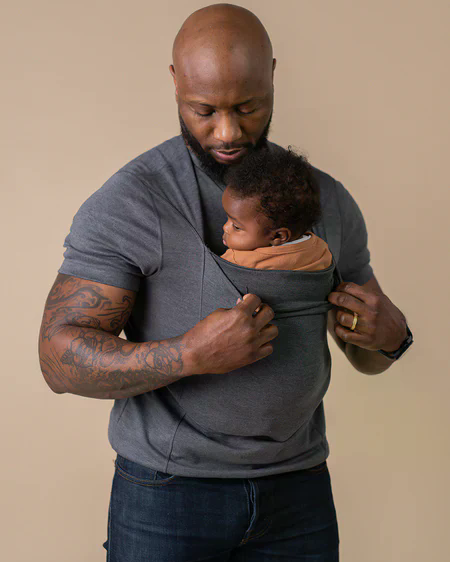 Beelaunch - Baby carrier shirt for dad - Kangaroo dad shirt for baby - Photo 07