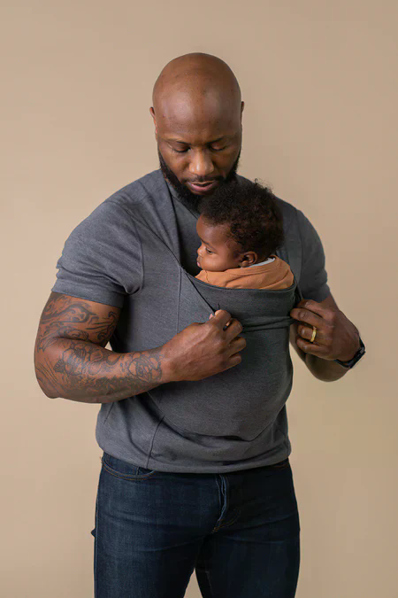 Beelaunch - Baby carrier shirt for dad - Kangaroo dad shirt for baby - Photo 07