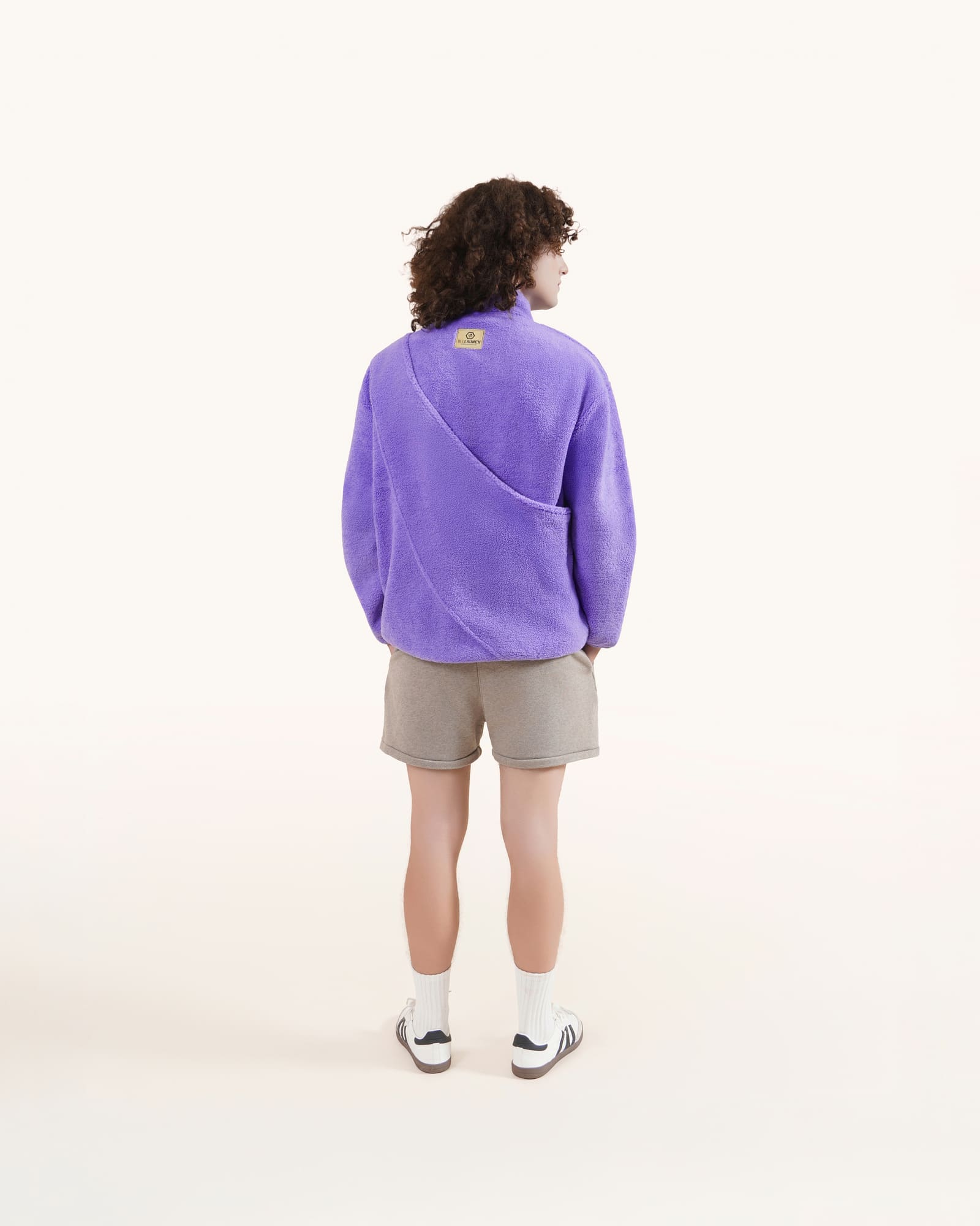 Lavender Purple, Unisex - Fleece Sweater with Kangaroo pouch pet