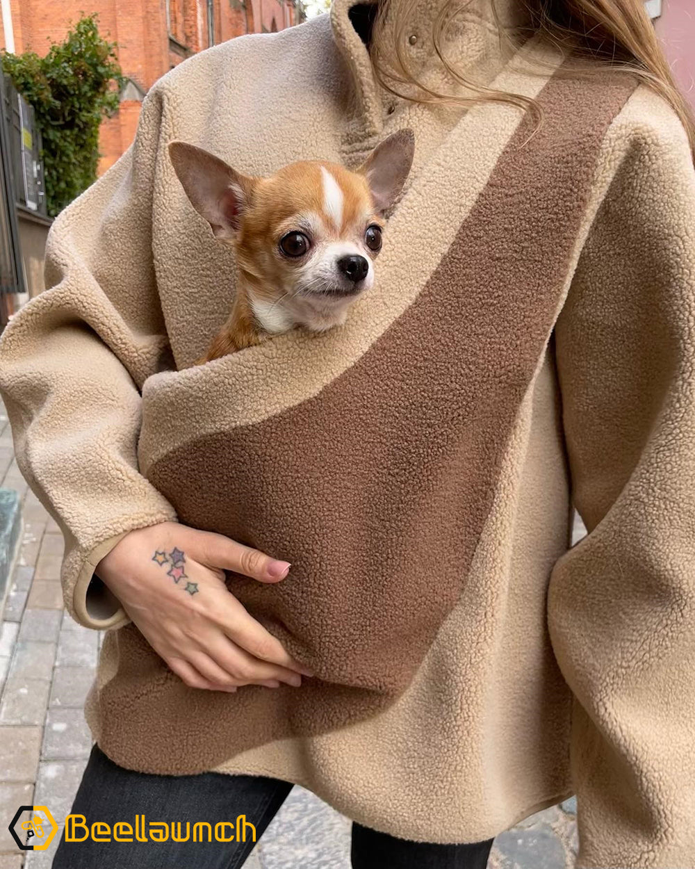 Pet Pouch Hoodie Small Pet Carrier Women Dog Cat Pouch Hoodie