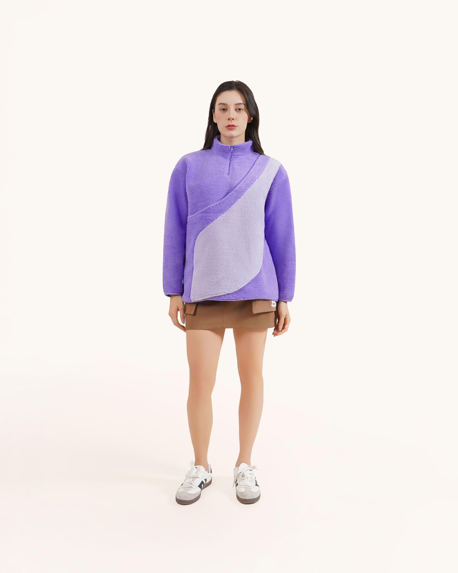Lavender Purple, Unisex - Fleece Sweater with Kangaroo pouch pet